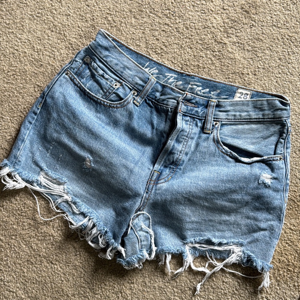 Free people distressed shorts
